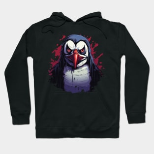 Creepy Penguin Halloween Design Hoodie